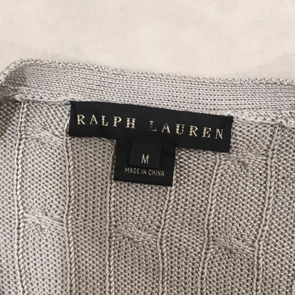 Ralph Lauren Black Label Womans Gray Silk Sweater - Picture 6 of 6
